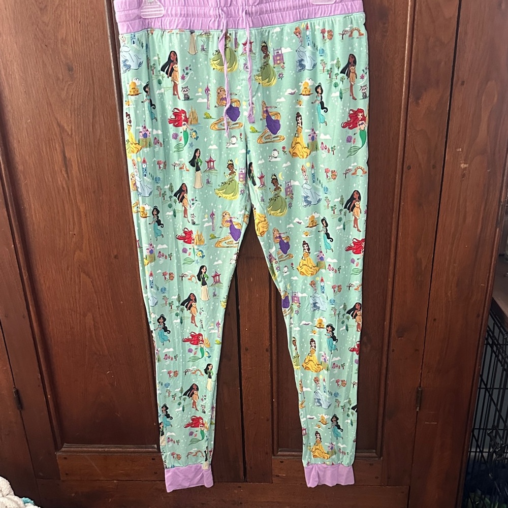 Women’s Little Sleepies Mint Green Princess Character Pajama Pants